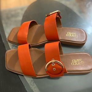 Orange size 11 Franco Sarto Sandals